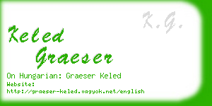 keled graeser business card